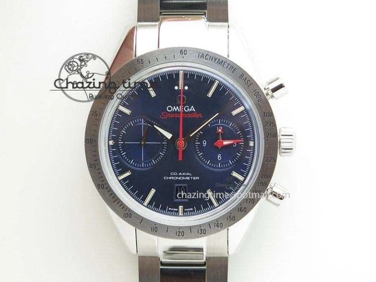 0823 Flexible Seamaster 300M SS OMF 1:1 Best Edition Black Dial Matt Black Ceramic Bezel On SS Bracelet A 8147
